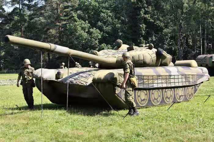 滦县部队充气坦克